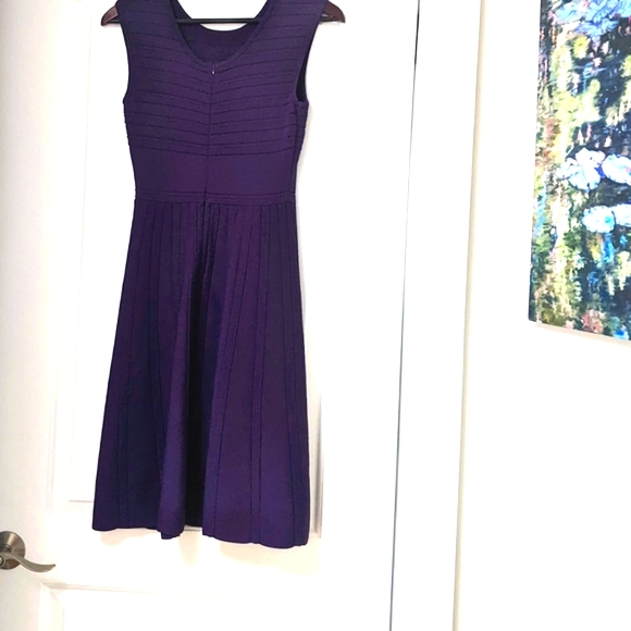 L.K.Bennett London Purple Sleeveless Designer Dress - Picture 2 of 11